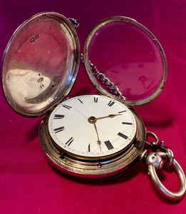 Full Hunter Silver Pocket Watch