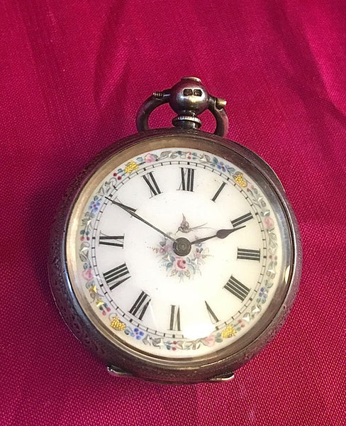 Ladies Silver Pocket Watch