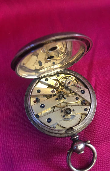 Ladies Silver Pocket Watch