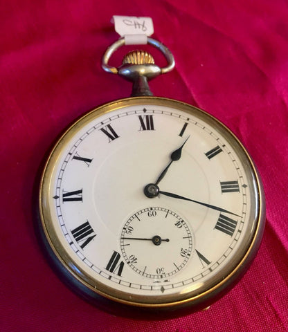 Gun metal pocket watch