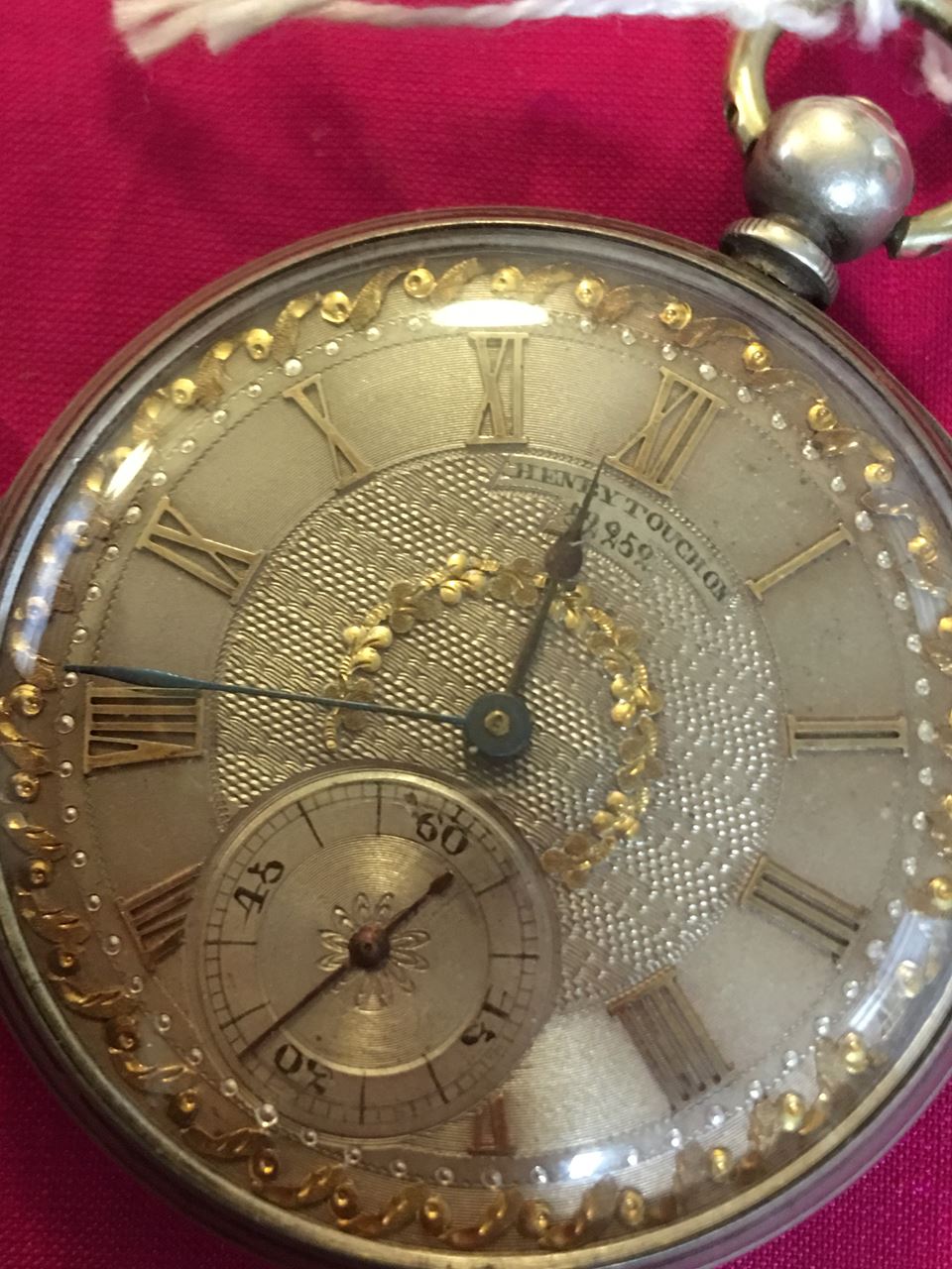 Henry Touchon Silver Pocket Watch