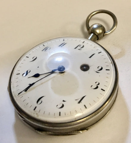 An Early rare silver verge quarter repeater Geneva pocket watch