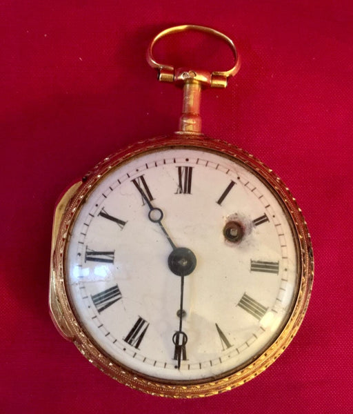 18kt Tri-Colour & Blue Enamel Pocket Watch