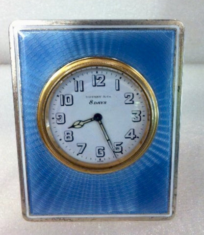 Tiffany & Co Enamel Clock