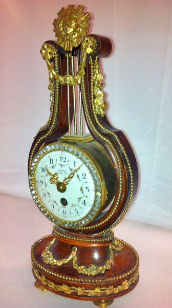 Time piece Lyre Clock