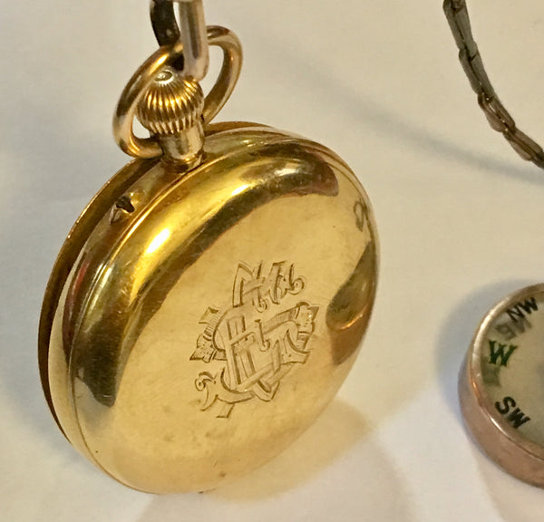 18kt Small Half Hunter Pocket Watch