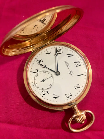 14kt Gold Full Hunter Pocket Watch