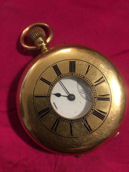 18kt James McCabe Half Hunter Pocket Watch