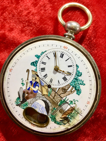 Silver Pendulum Pocket Watch